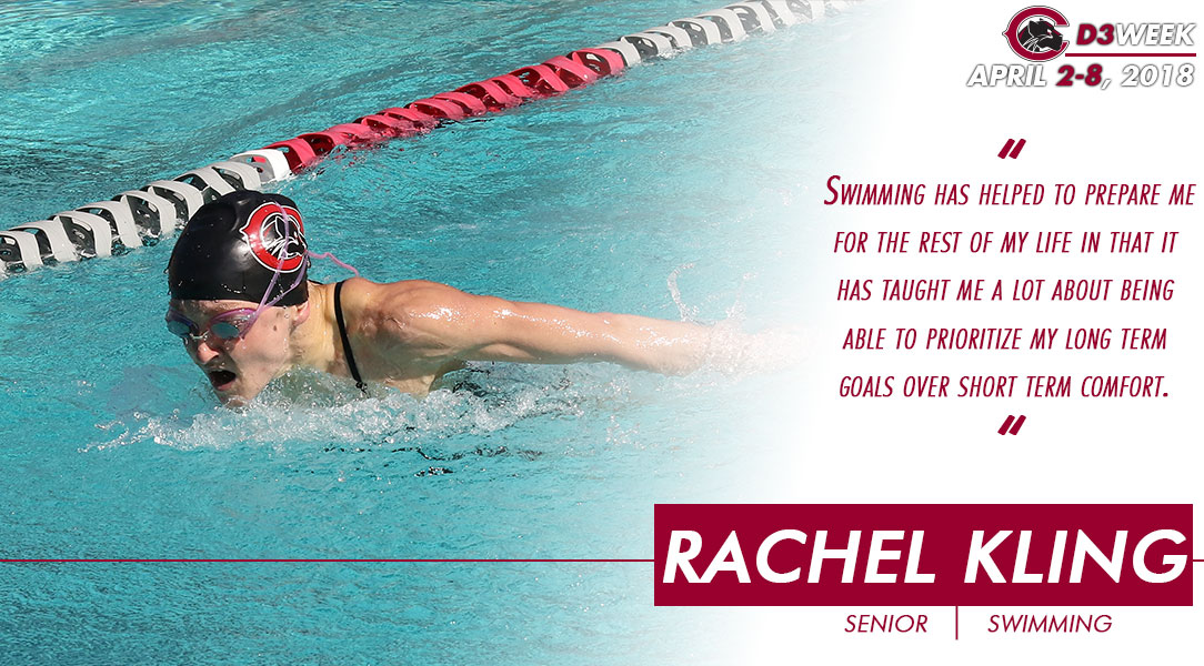 Rachel Kling swims the butterfly.