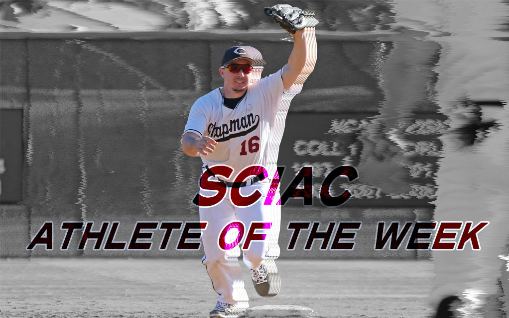 Blodgett selected as SCIAC Male Athlete of the Week