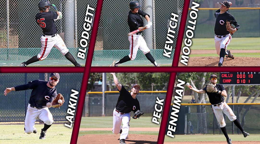 Six All-SCIAC selections pictured.