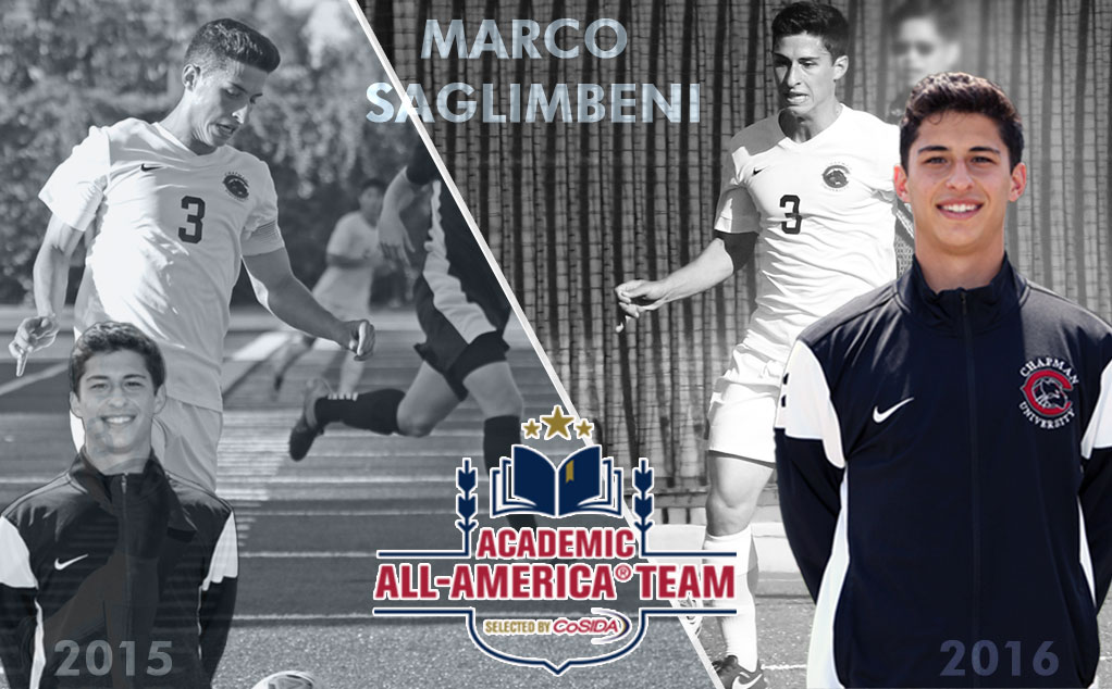 Saglimbeni joins elite group as repeat Academic All-American