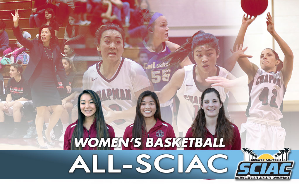 Three selected to All-SCIAC, Chapman coaches honored again
