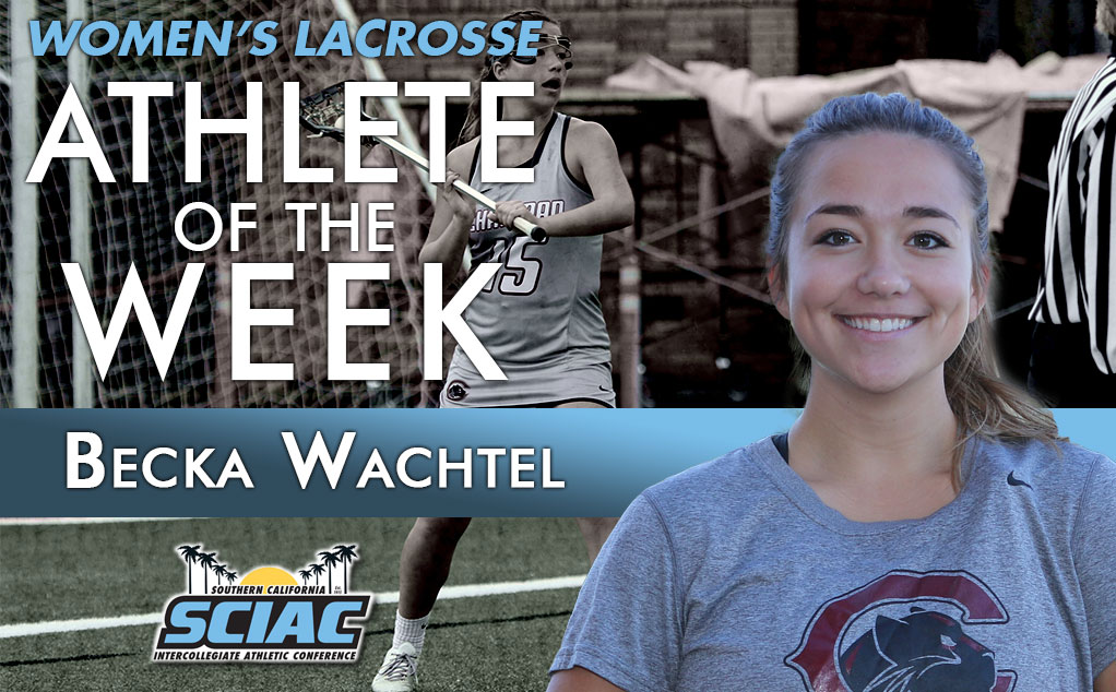 Wachtel becomes second Panther in a row to earn SCIAC weekly honors
