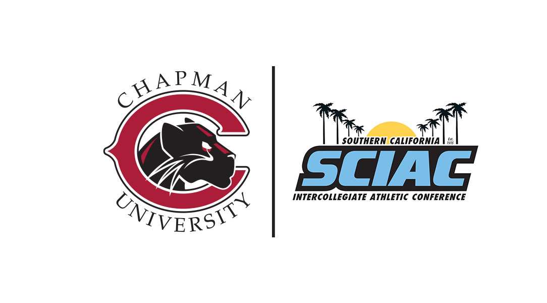 Chapman University logo and SCIAC logo