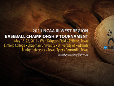 Game Notes: 2011 NCAA Division III West Region Baseball Tournament