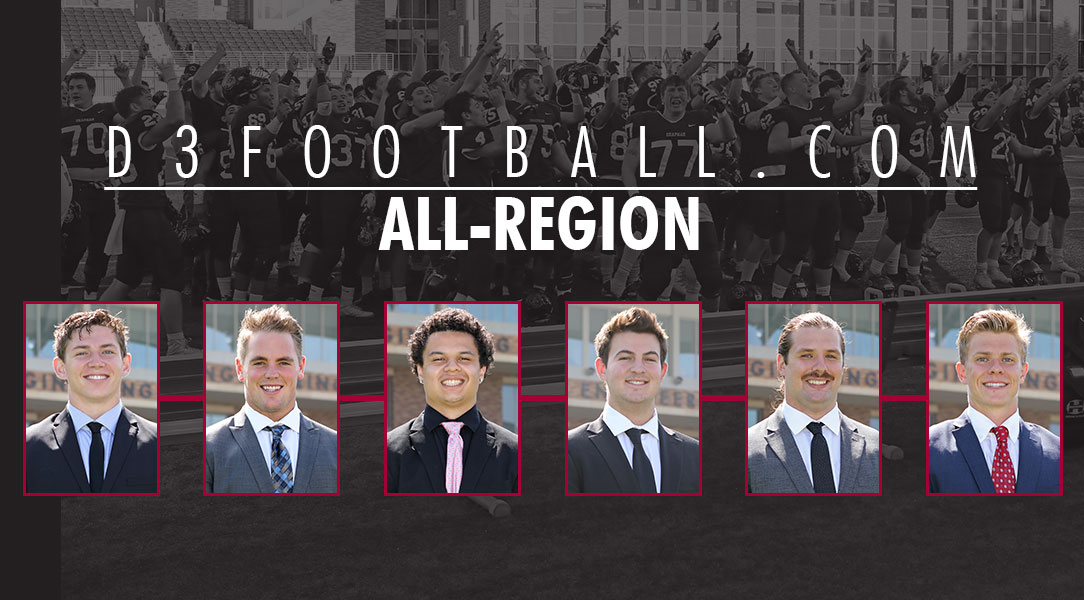 D3football.com All-Region selections head shots pictured.