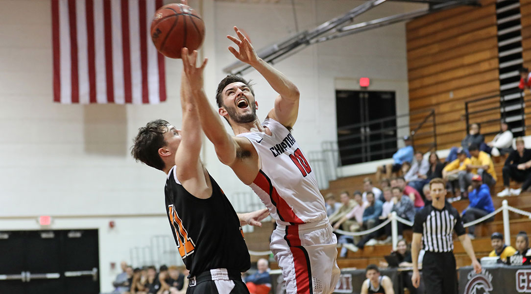 Colin Ferrier fights for a rebound.