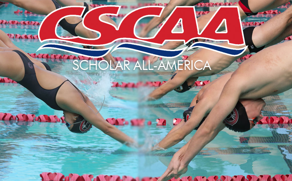 Swim & dive teams honored as CSCAA Scholar All-America team