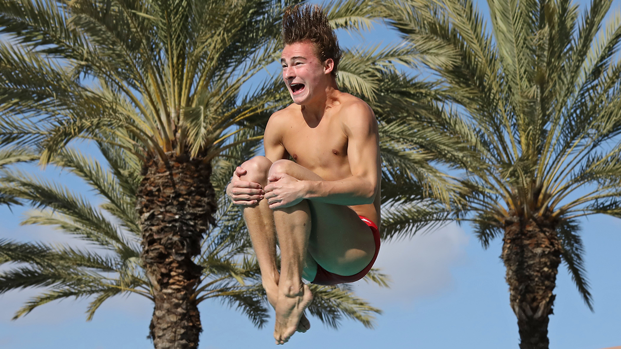 Reid Omilian is the second Panther diver to qualify for national championships.