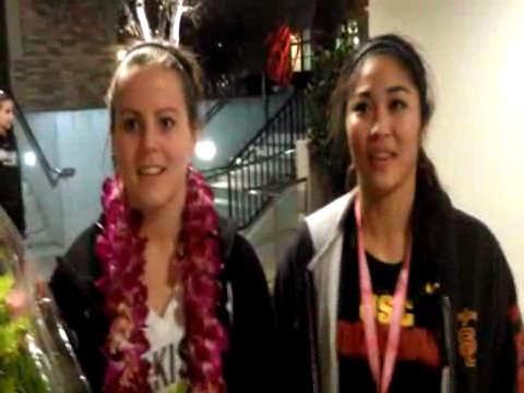 Emily McCoy and Anne Yoshimura postgame interview (Whittier)