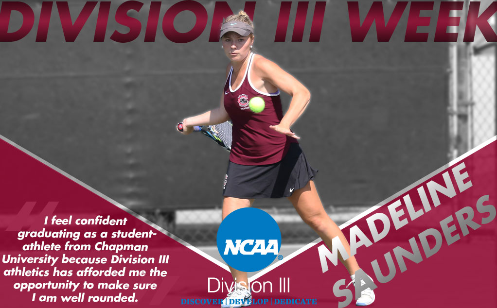 #D3week featured student-athlete: Madeline Saunders, women's tennis